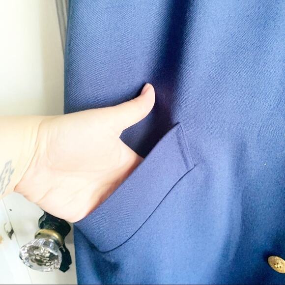 VTG Ciao LTD Short Sleeve Button Up Dress Gold Buttons Flight Attendant 1980s 8 - Picture 9 of 13